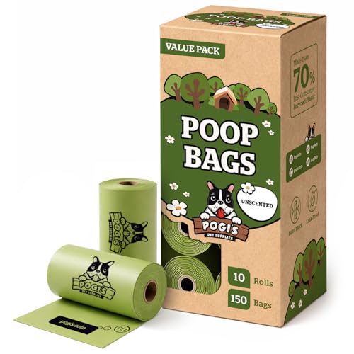 Pogi's Dog Poop Bags (1 Count (Pack of 150) / Unscented)