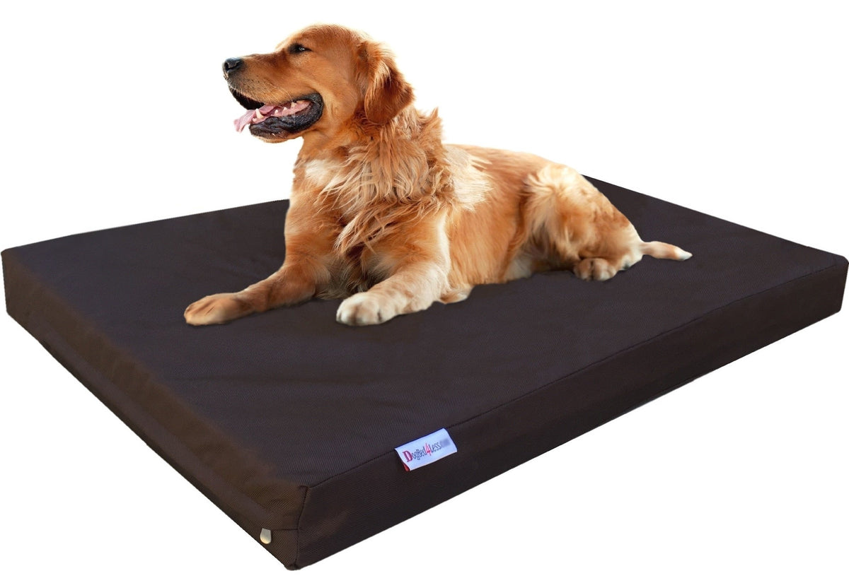 Extra Large Orthopedic Gel Infused Memory Foam Dog Bed (XL 40" Length X 35" Width / Ballistic in Brown)
