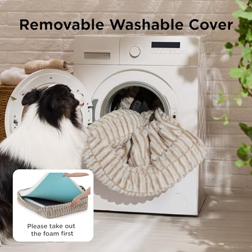 ComfyFleece® Memory Foam Orthopedic XL Dog Bed with Sides 42" (Amphora / 42.0"l X 30.0"w X 7"th)