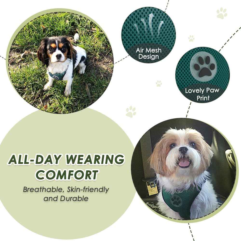 Dog Car Harness Seat Belt Set (Medium / ·Green)
