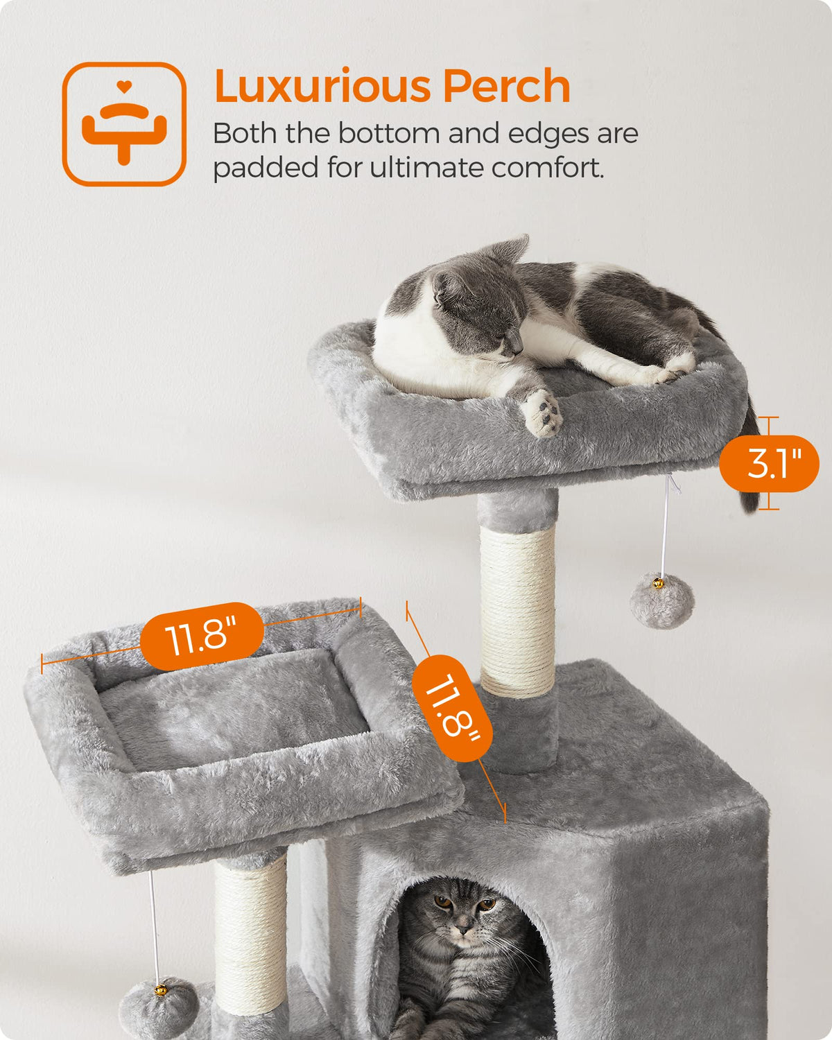 Cat Tree 45.3 (Light Gray)