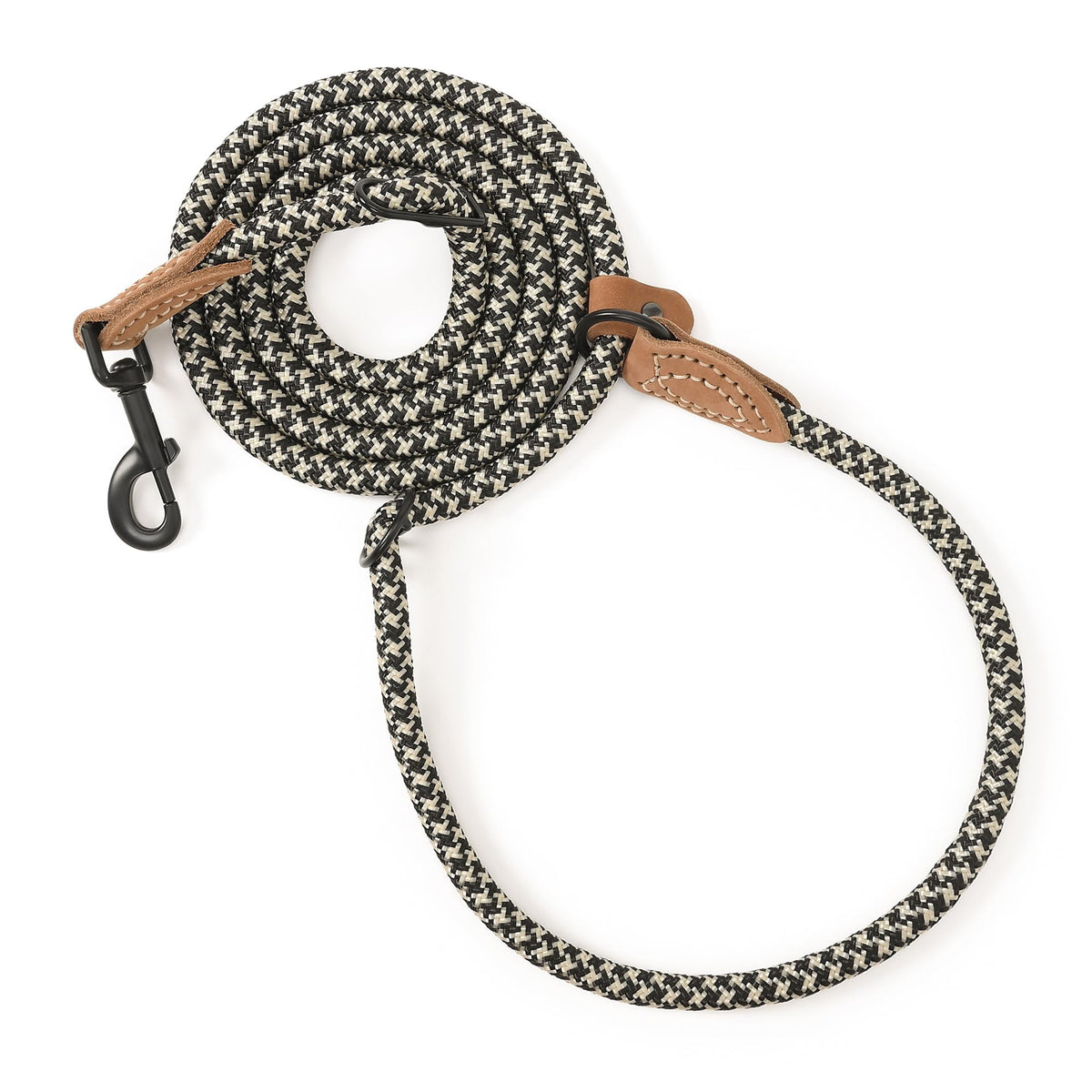 Hands Free Dog Leash (Black Khaki / 8FT Hands Free)
