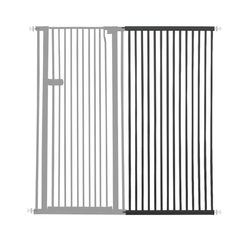 Extra Tall Cat Gate Extension Kit 55.12" High 29.52" Wide Black (55.12" H-black / 29.52" W, Extension)