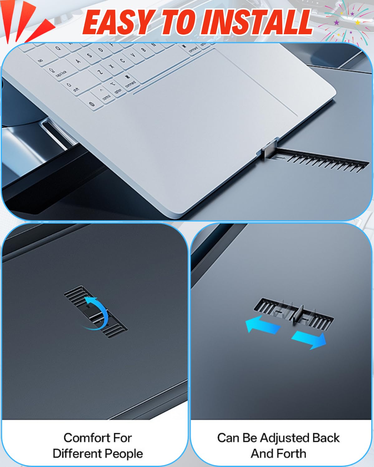 Steering Wheel Laptop Tray for Car (Car Laptop Desk)