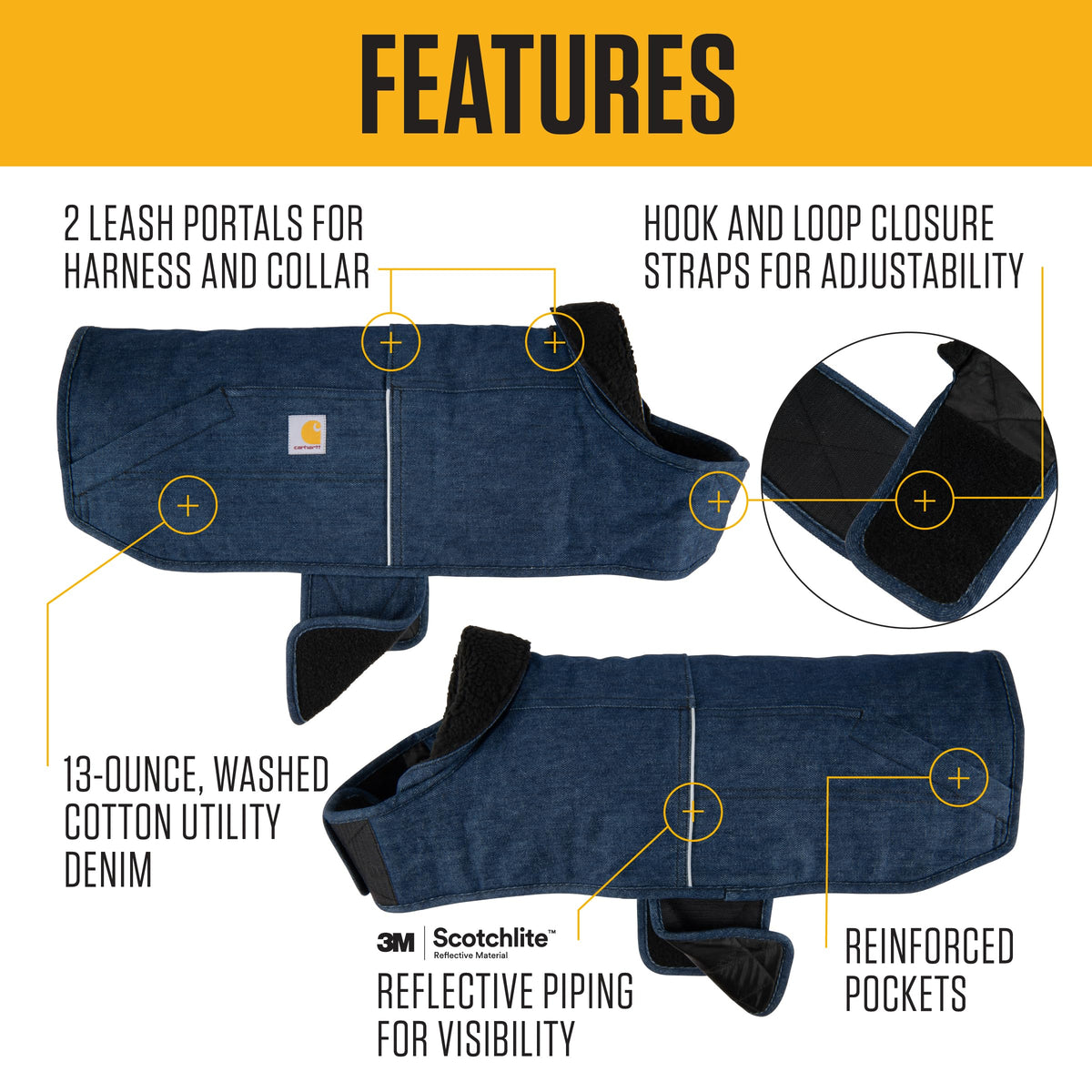 Denim Insulated Chore Coat Canal M (Denim / Medium)