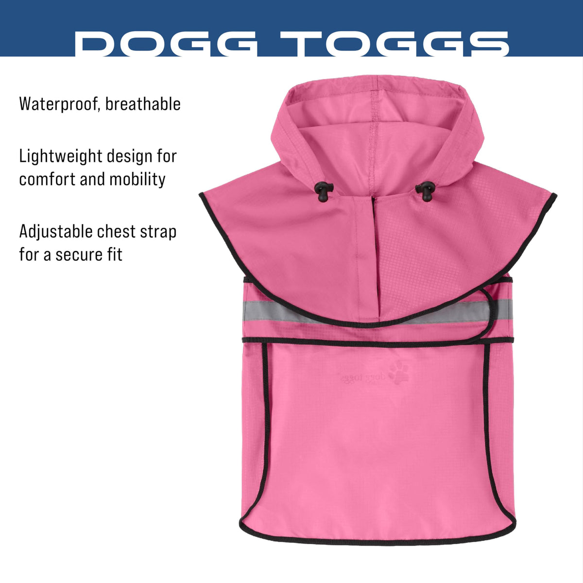 Dogg Toggs Raincoat (Pink / Large)