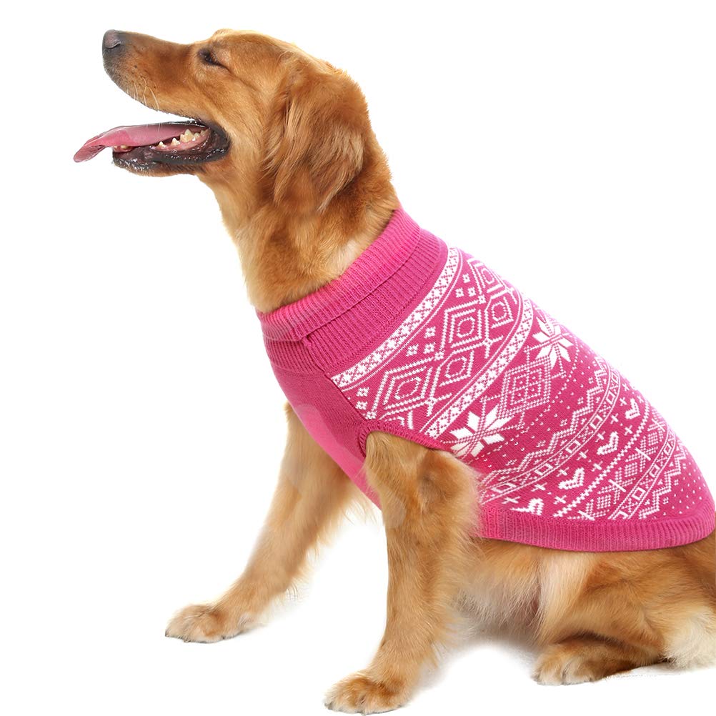Dog Sweater Argyle (Pink / Medium)