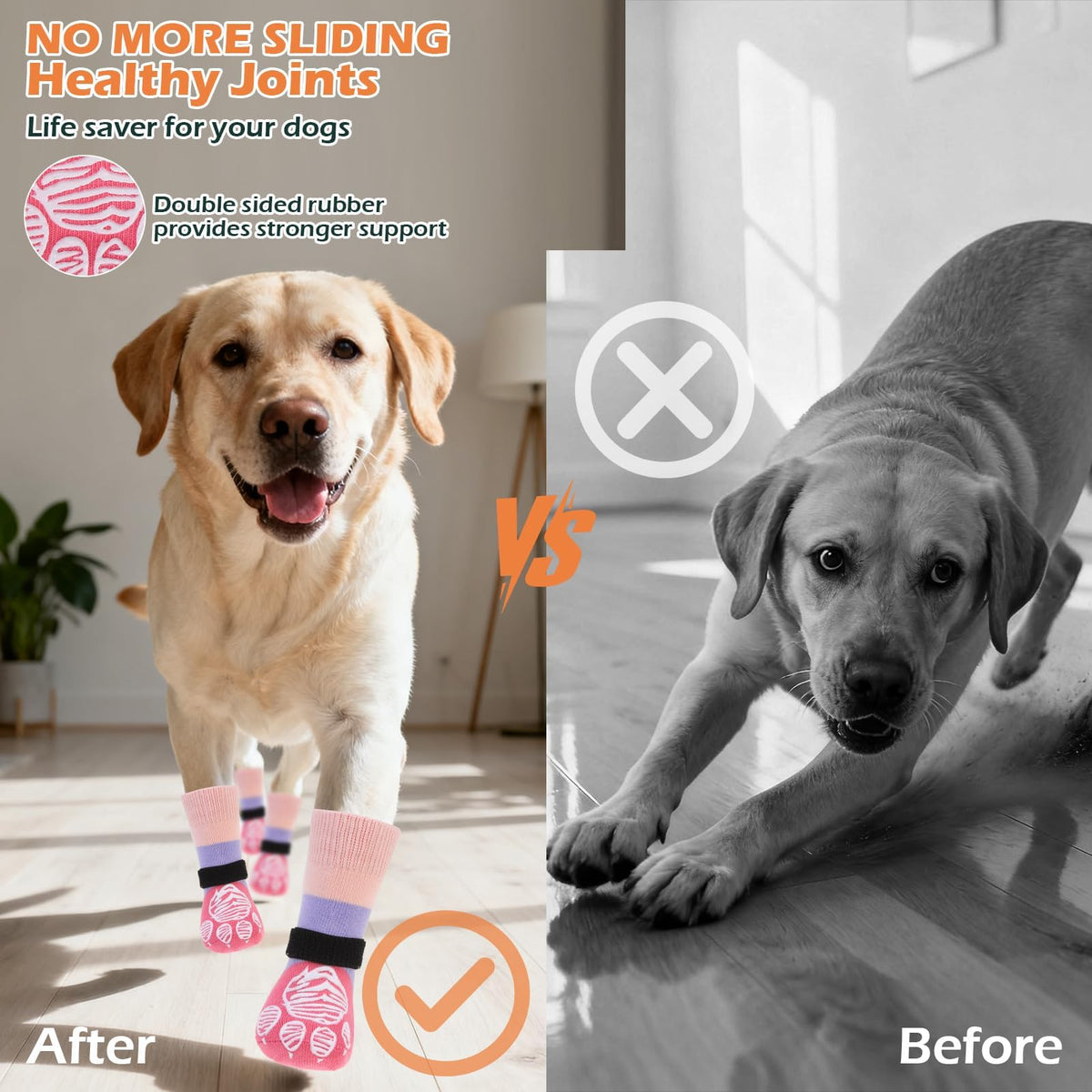 Anti Slip Dog Socks to Prevent Licking Paws
