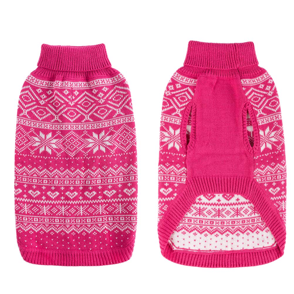 Dog Sweater Argyle (Pink / Medium)