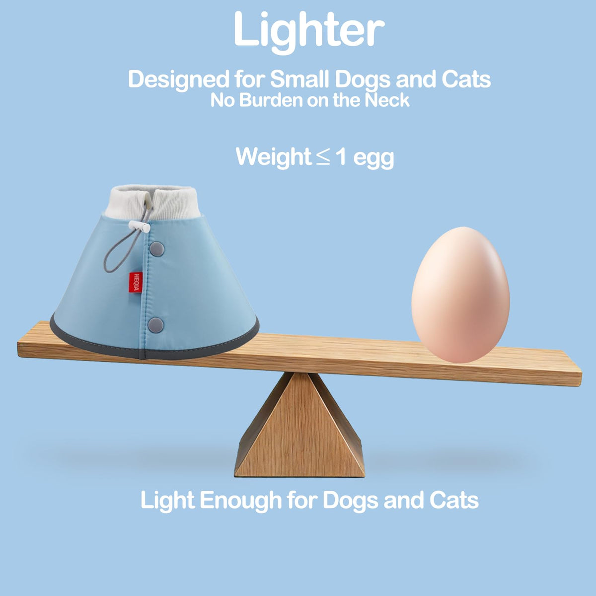 Soft Dog Cone for Small Dogs & Cats (Blue / (Neck:6.5"-8.5"))
