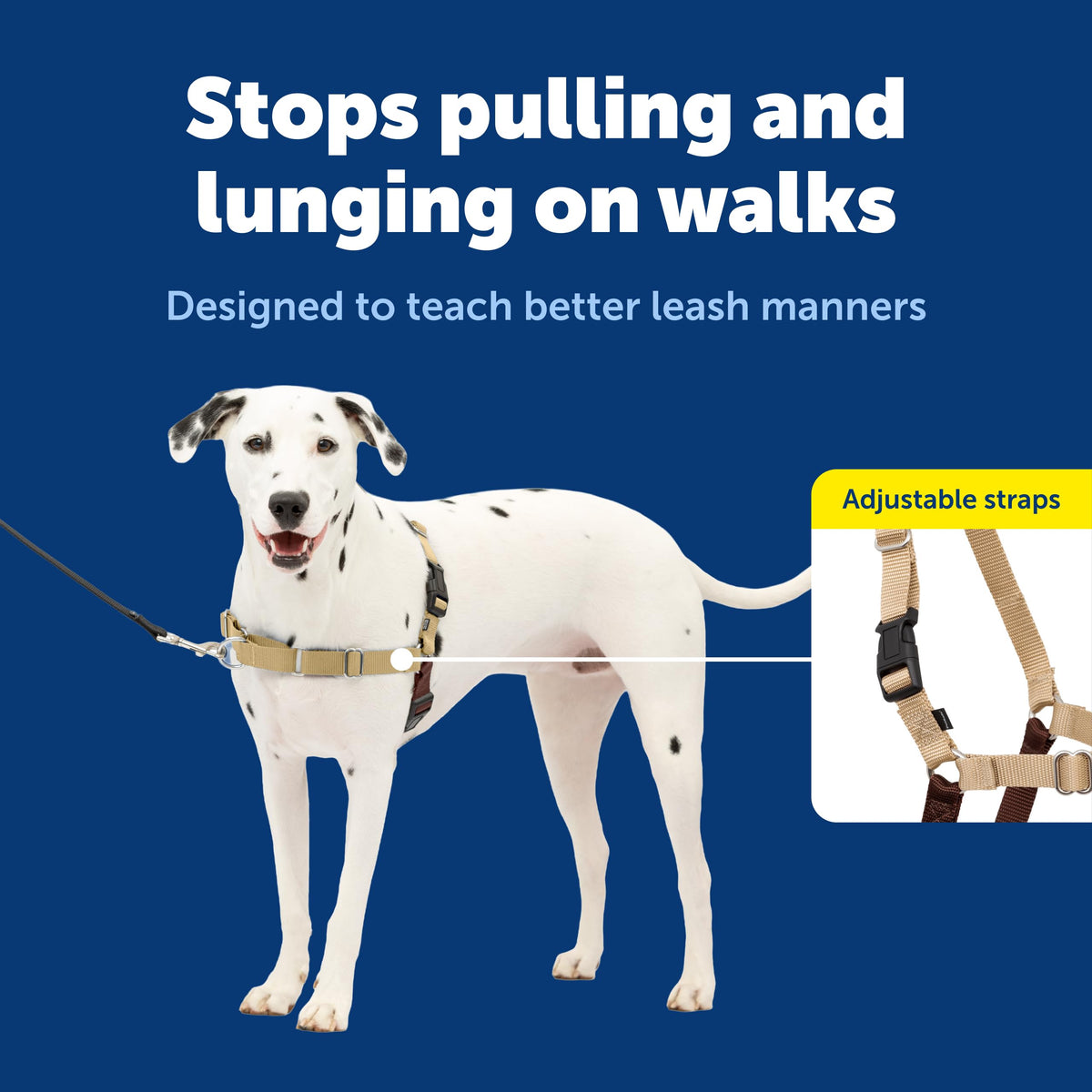Easy Walk Harness (Medium/Large / Tan/Brown)