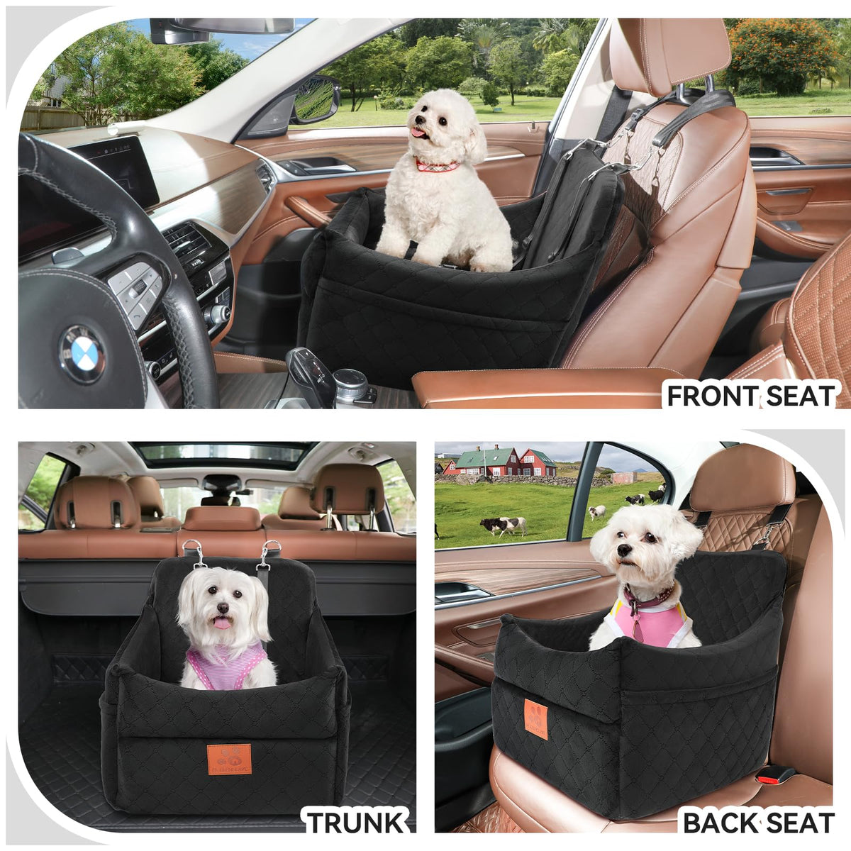 Dog Car Seat for Small (Black)