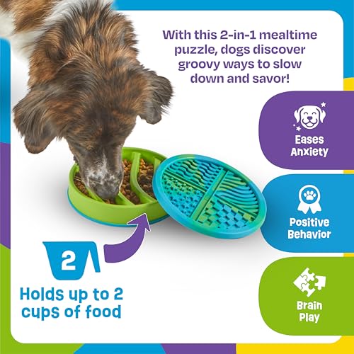 Circle 2-in-1 Slow Feeder Bowl and Lick Mat (Circle Slow Feeder and Lick Mat)