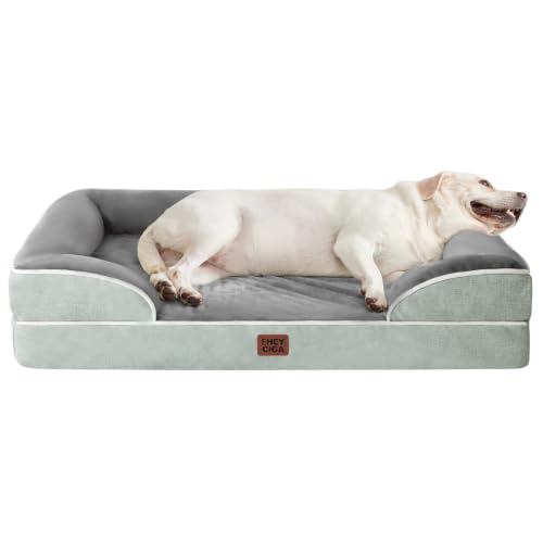 Orthopedic XXL Dog Bed (Greyish Green / 46.0"l X 35.0"w X 7.5"th)
