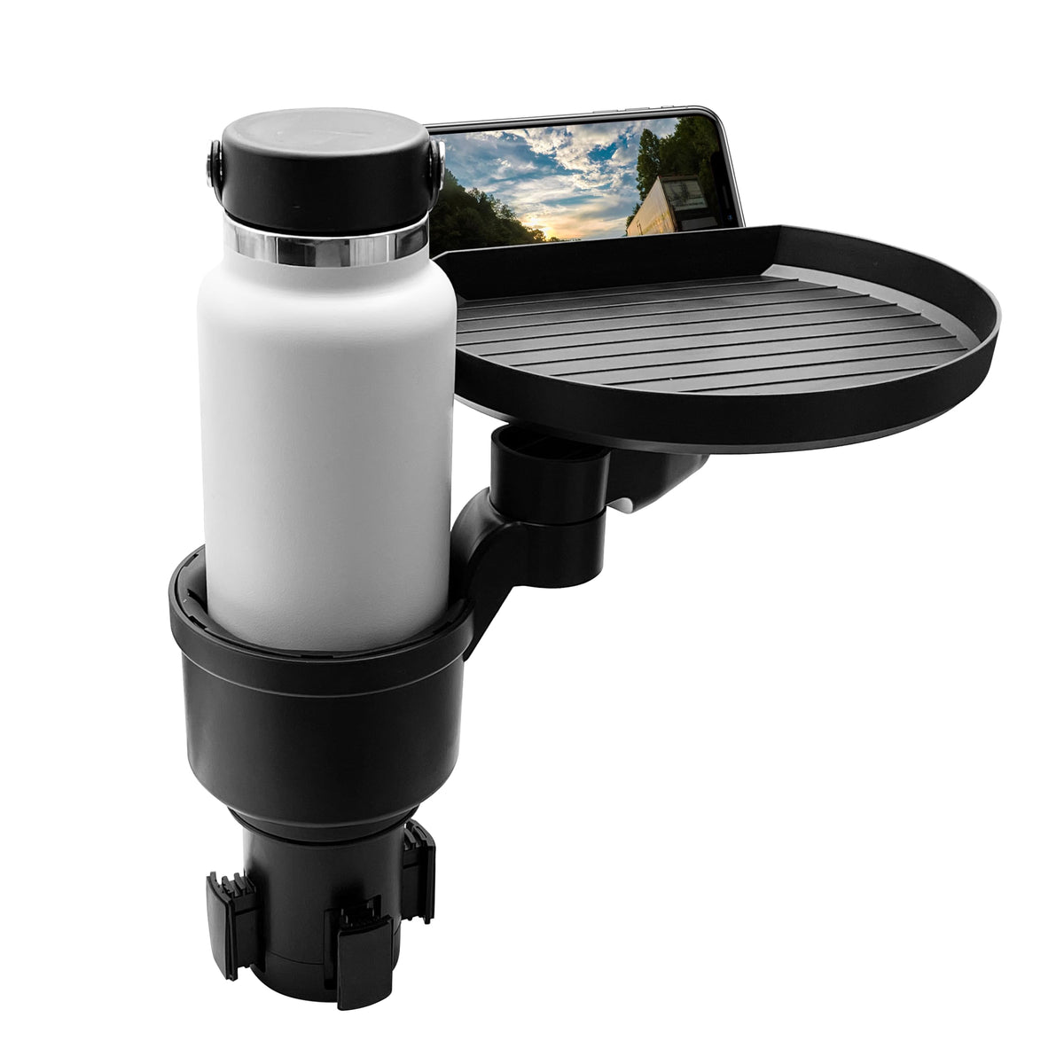 Car Cup Holder Tray and Cup Holder Expander with Phone Slot (Pro)