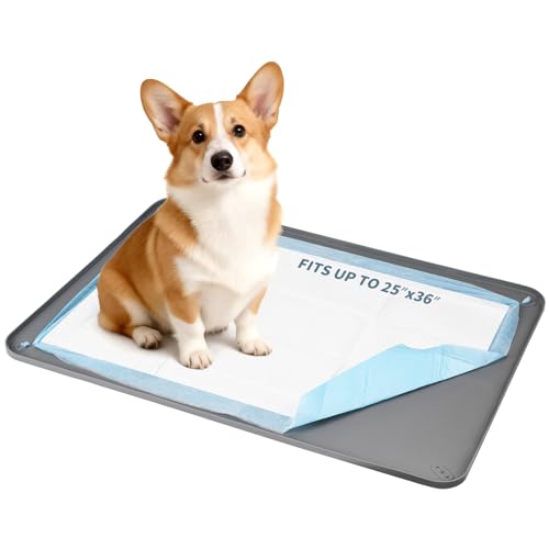 Silicone Pee Pad Holder for Dogs and Puppies (35.9"L x 24.9"W)