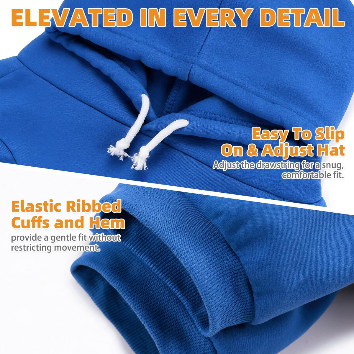 Dog Hoodie for Large Medium Small Dogs (Blue / X-Large/XX-Large)