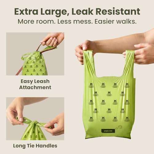 Pogi's Large Dog Poop Bags with Handles (1 Count (Pack of 300) / Scented)