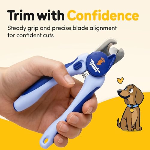 LED Dog Nail Clippers with Light (Blue / Large)