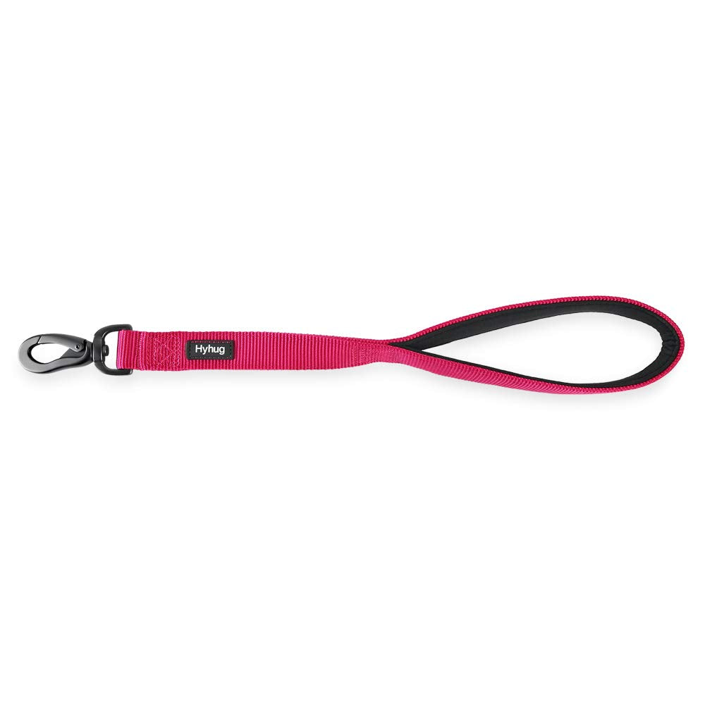 Short Dog Leash 18" (Rose Red / 18 Inches)