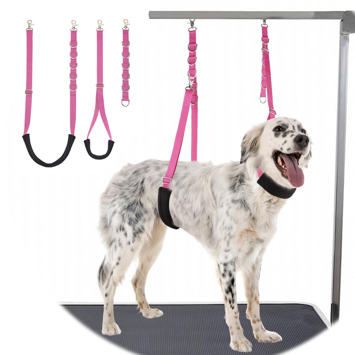 Dog Grooming Belly Strap (Pink)