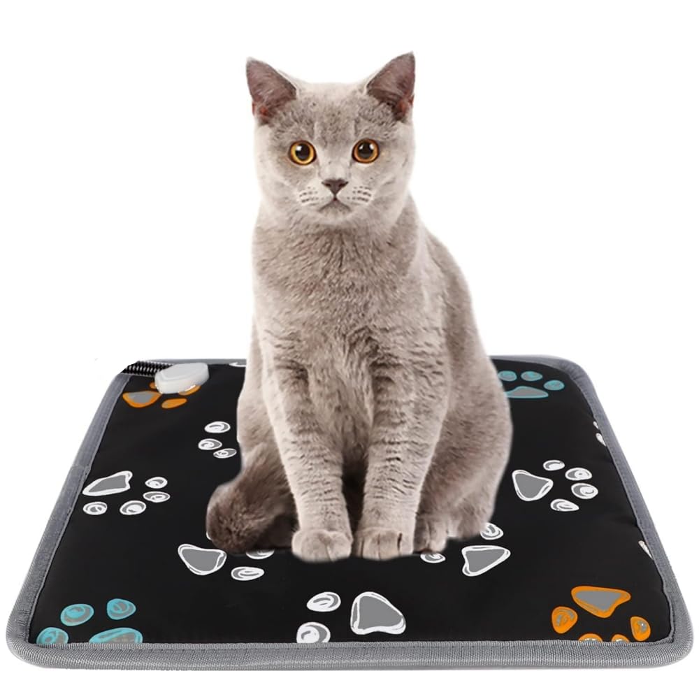 Pet Heating Pad for Cats & Dogs (18 X 18in / Black)