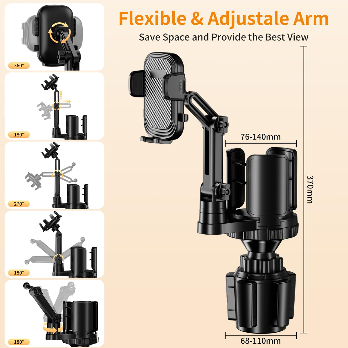 Phone Holders for Your Car (Black)