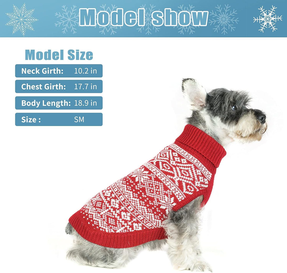 Dog Sweater Argyle (Red / XX-Small)