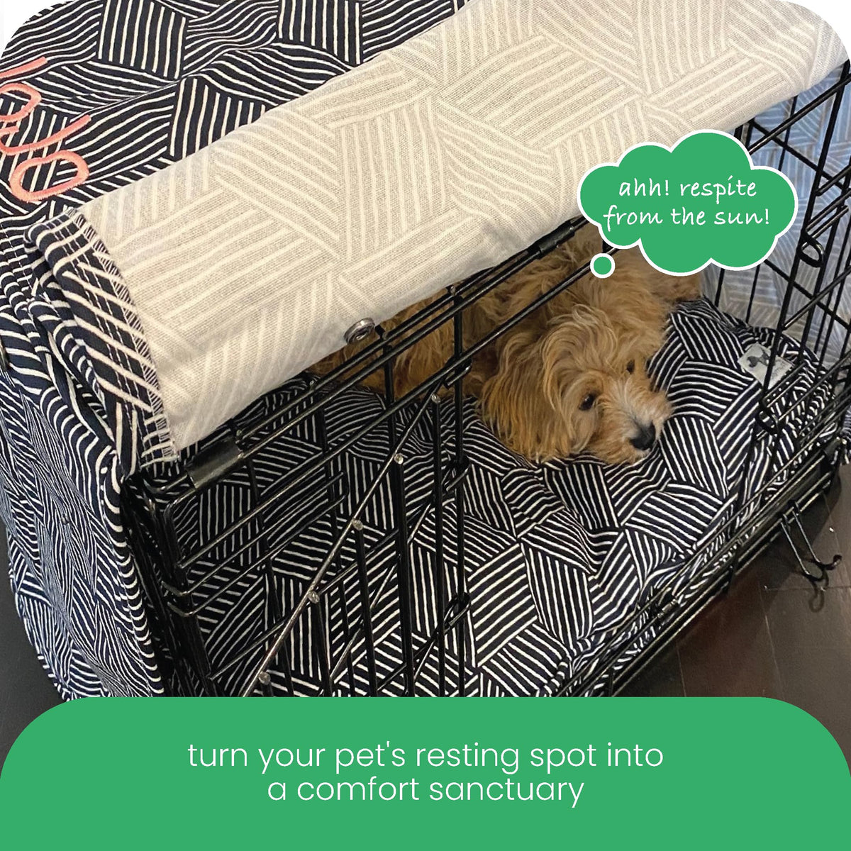Rough Gem Dog Crate Cover (Rough Gem / 36.0"L x 23.0"W x 25.0"H)