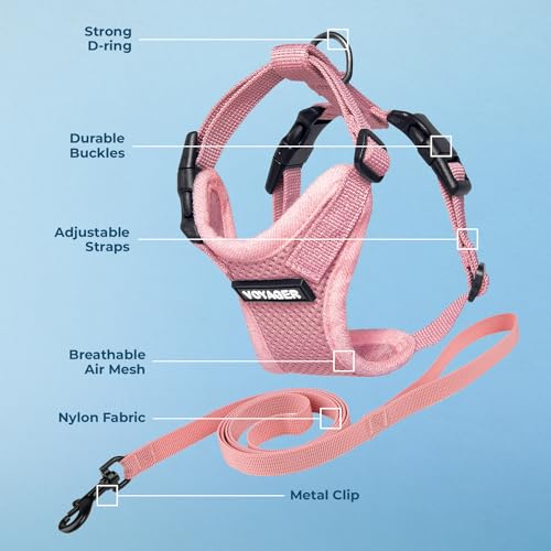 Voyager Step in Lock Cat Harness & Leash Set (Pink / XXXS (Chest: 10.5 - 13"))