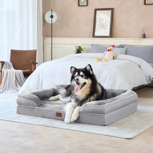 Orthopedic XXL Dog Bed (Grey / 46.0"l X 35.0"w X 7.5"th)