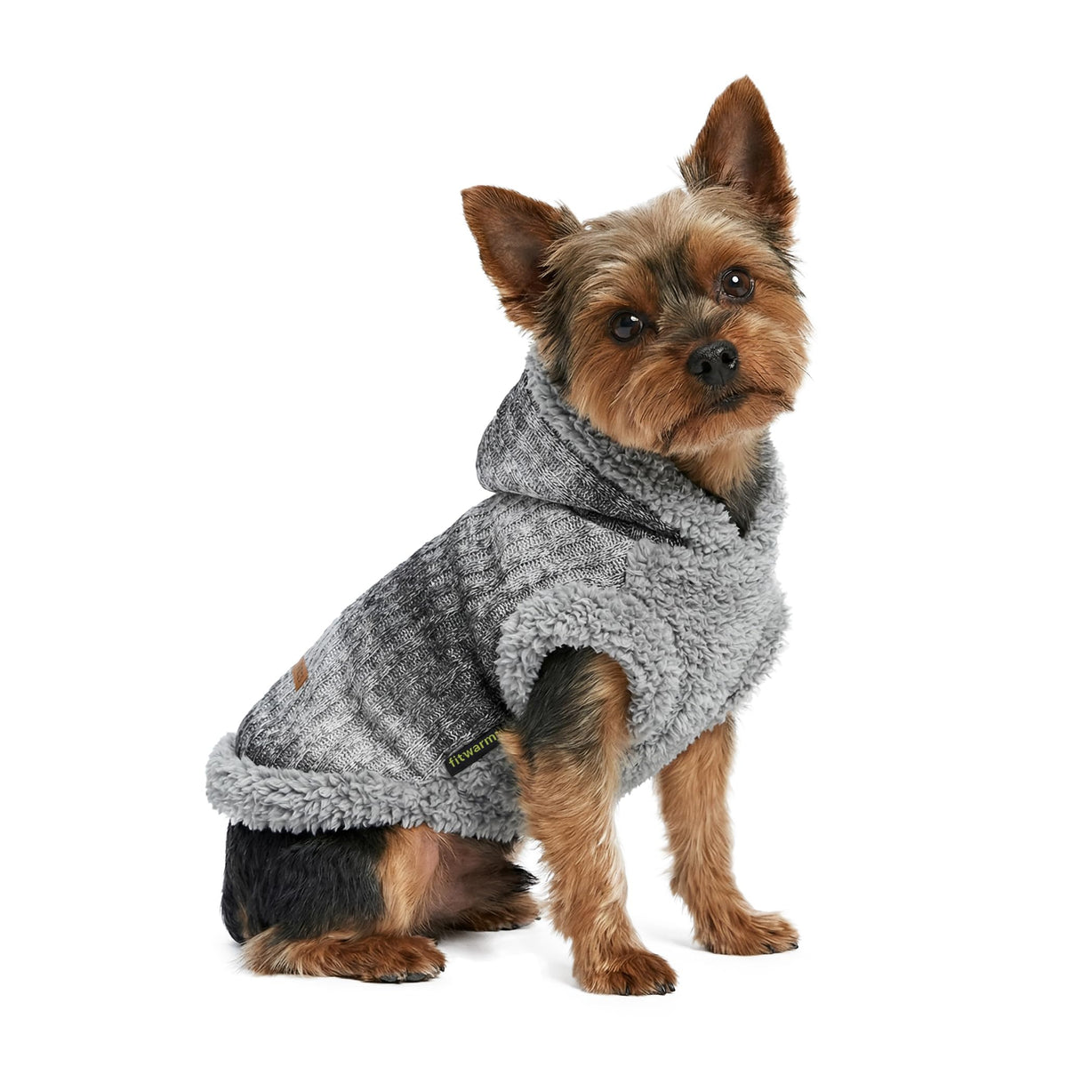 Fuzzy Dog Sweater (Medium / Heather Grey)