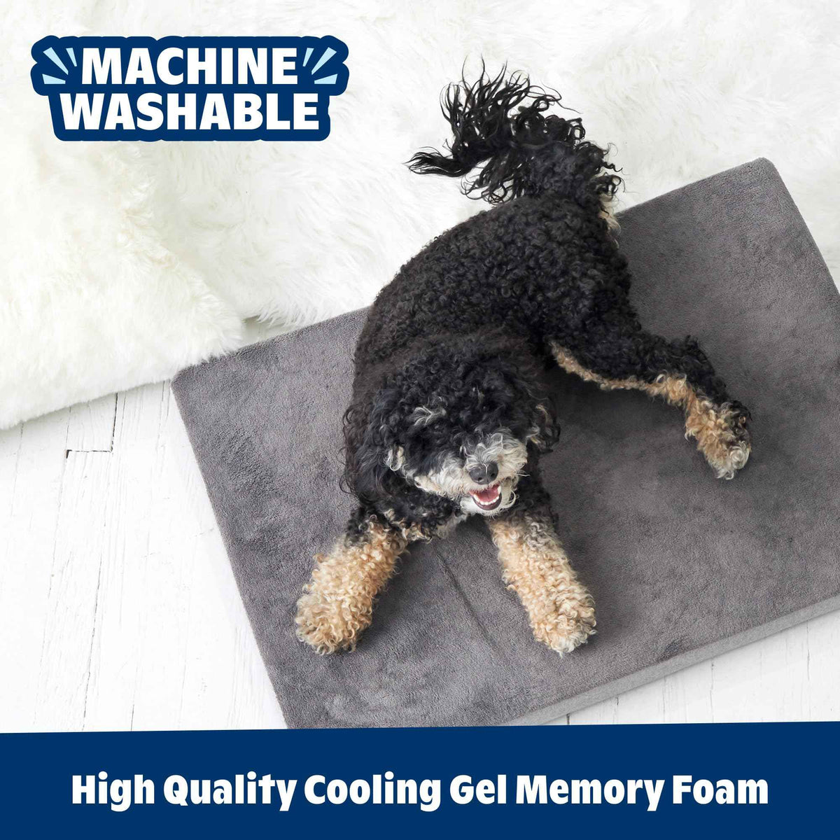 Orthopedic Dog Bed (Grey / Medium)
