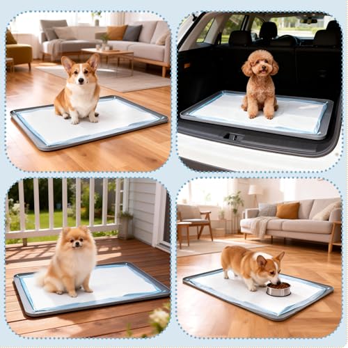 Silicone Pee Pad Holder for Dogs and Puppies (35.9"L x 24.9"W)