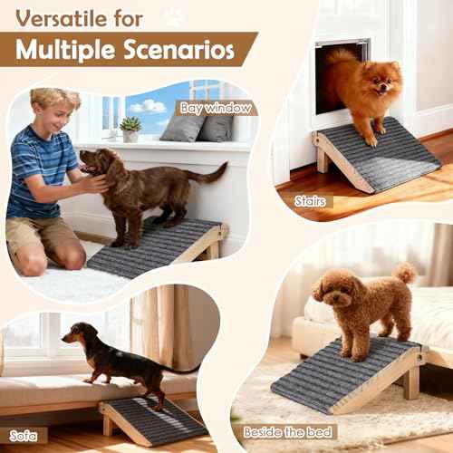 Foldable Dog Ramp for Stairs (Foldable / 2 PACK-FLD 13.8"Lx10.2"Wx4.3"H)