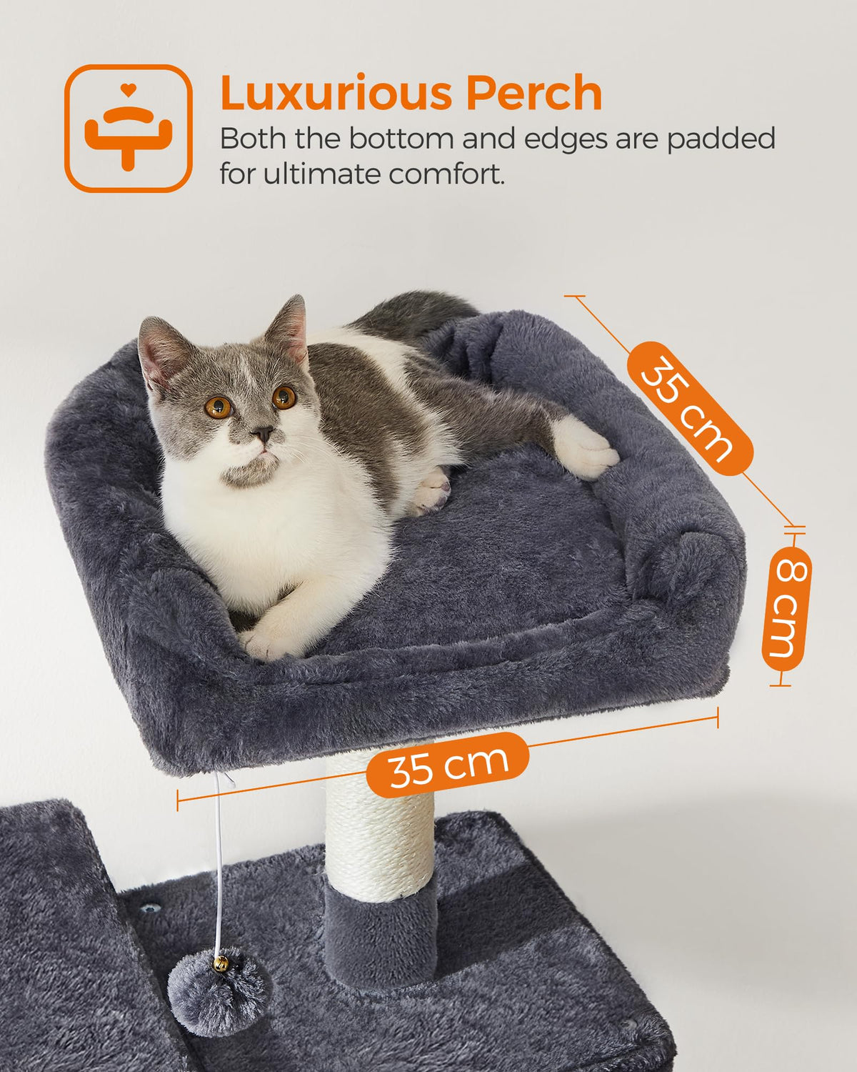 Cat Tree 54.2 (54.2 Inches / Smoky Gray)