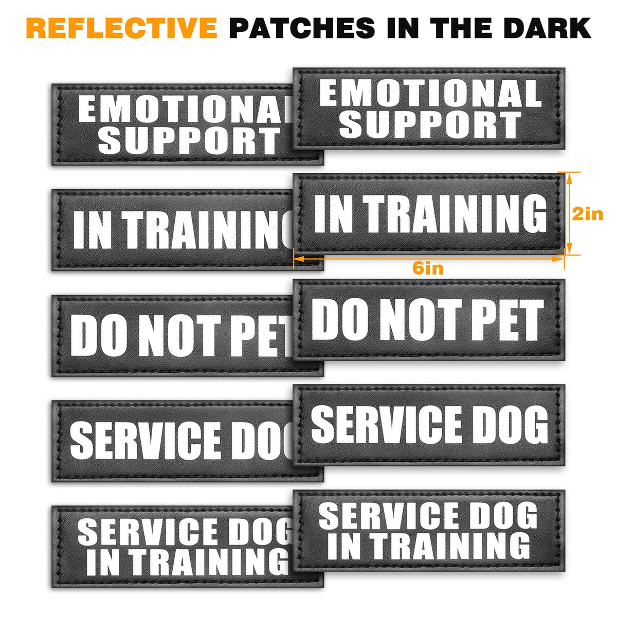 Service Dog Vest Harness for Large Dog (Large / Black)