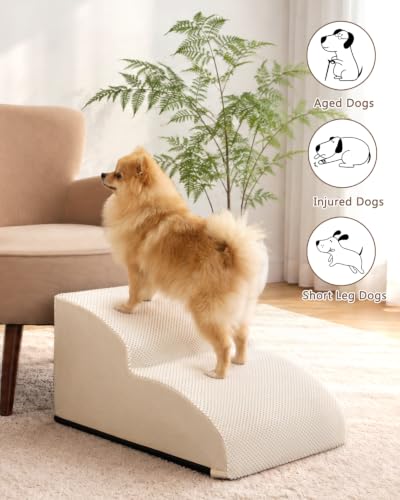 Dog Stairs for Small Dogs (Beige)