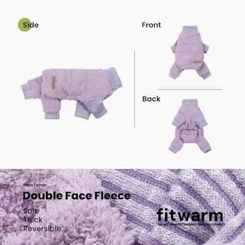 Spliced Dog Flecce Pajamas (Small / Purple)