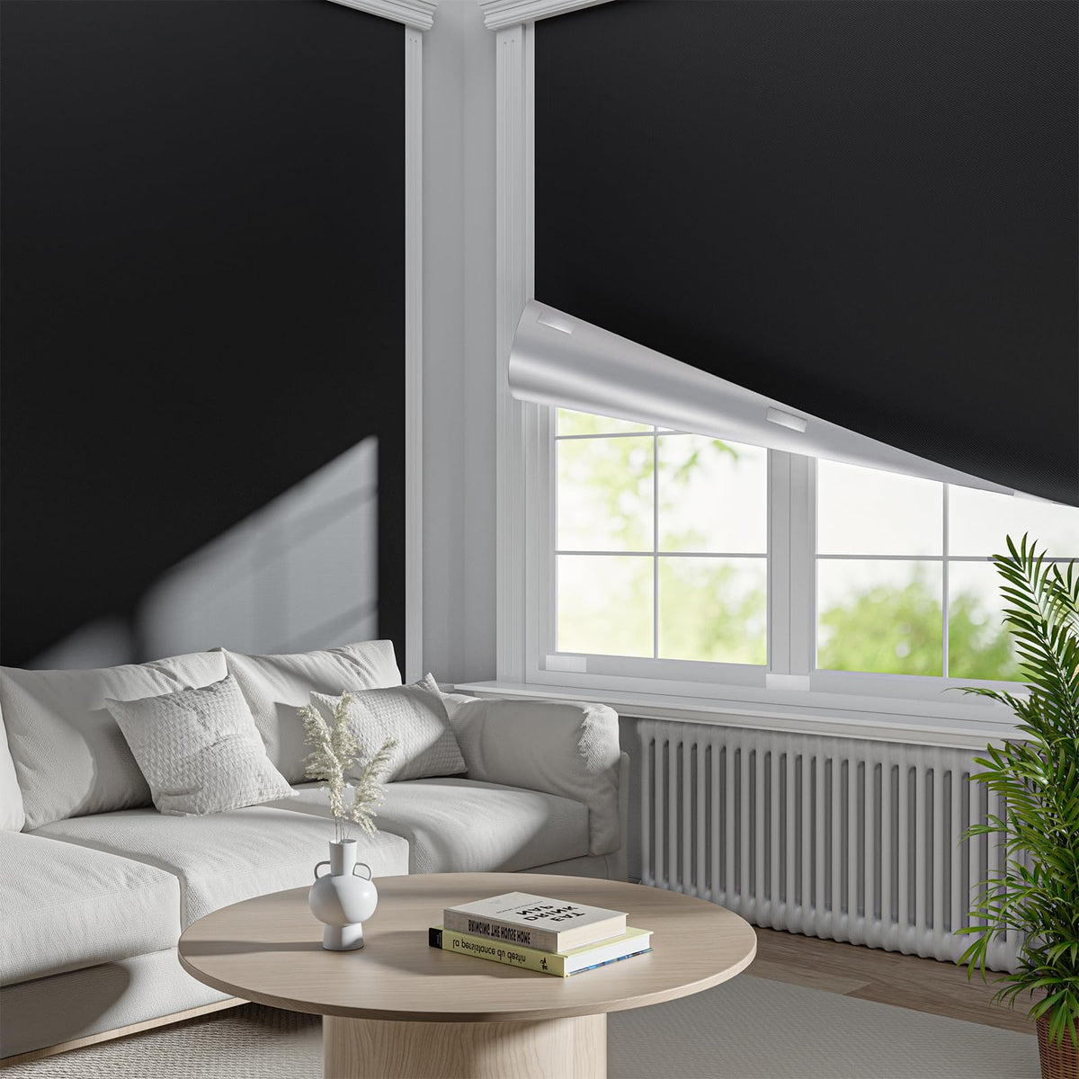 Portable Blackout Shades for Windows (64"W x 60"L (Pack of 1) / Black)