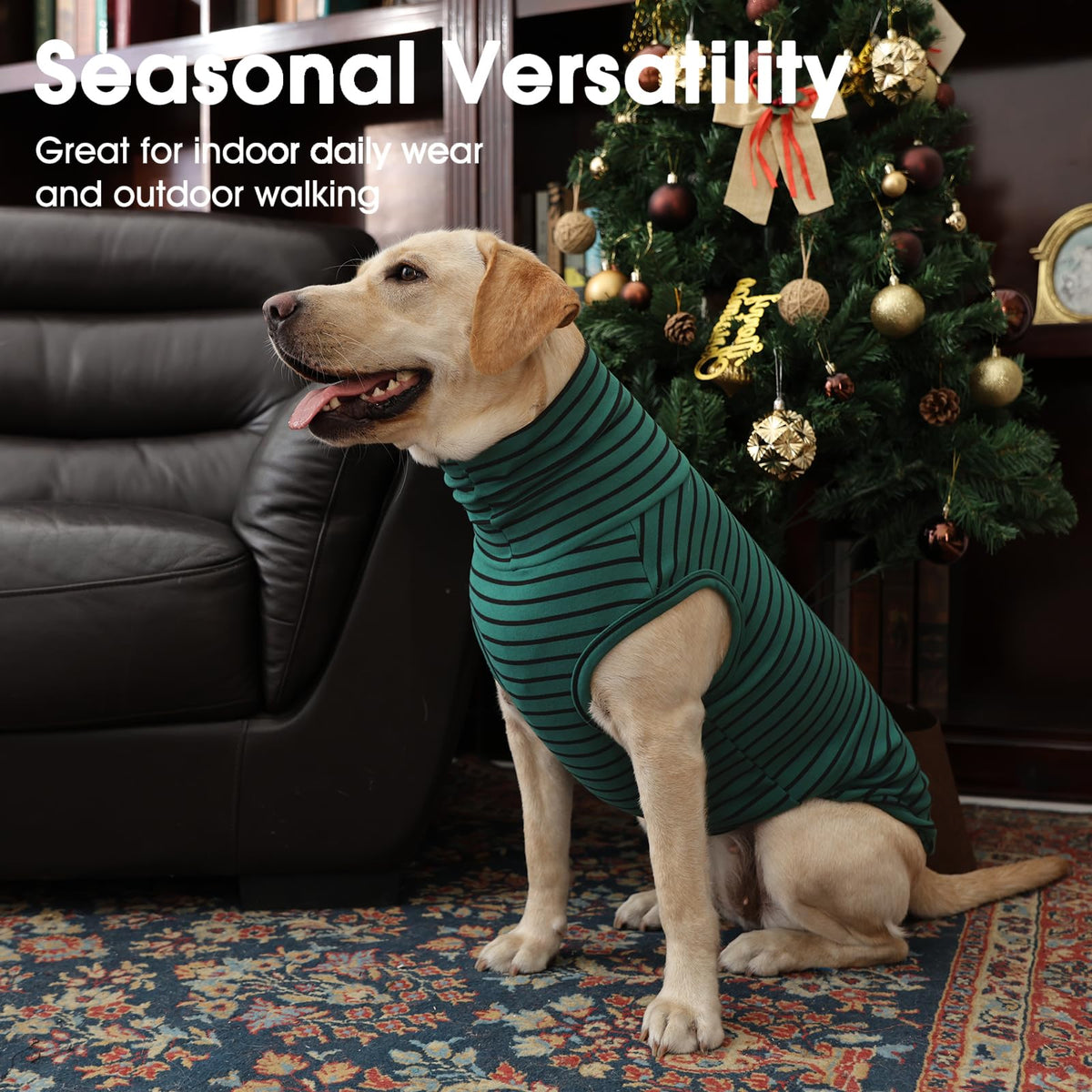 4XL Dog Sweater (XXXX-Large / Green Stripes)