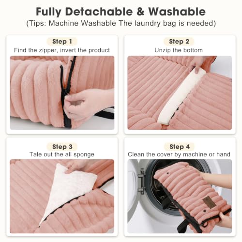 6-in-1 Dog Car Seat for Small/Medium Dogs up to 23 lbs, Pink (Pink)