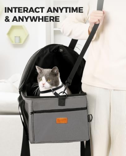 Top Expandable Cat Carrier with Semi (Blue / Medium)