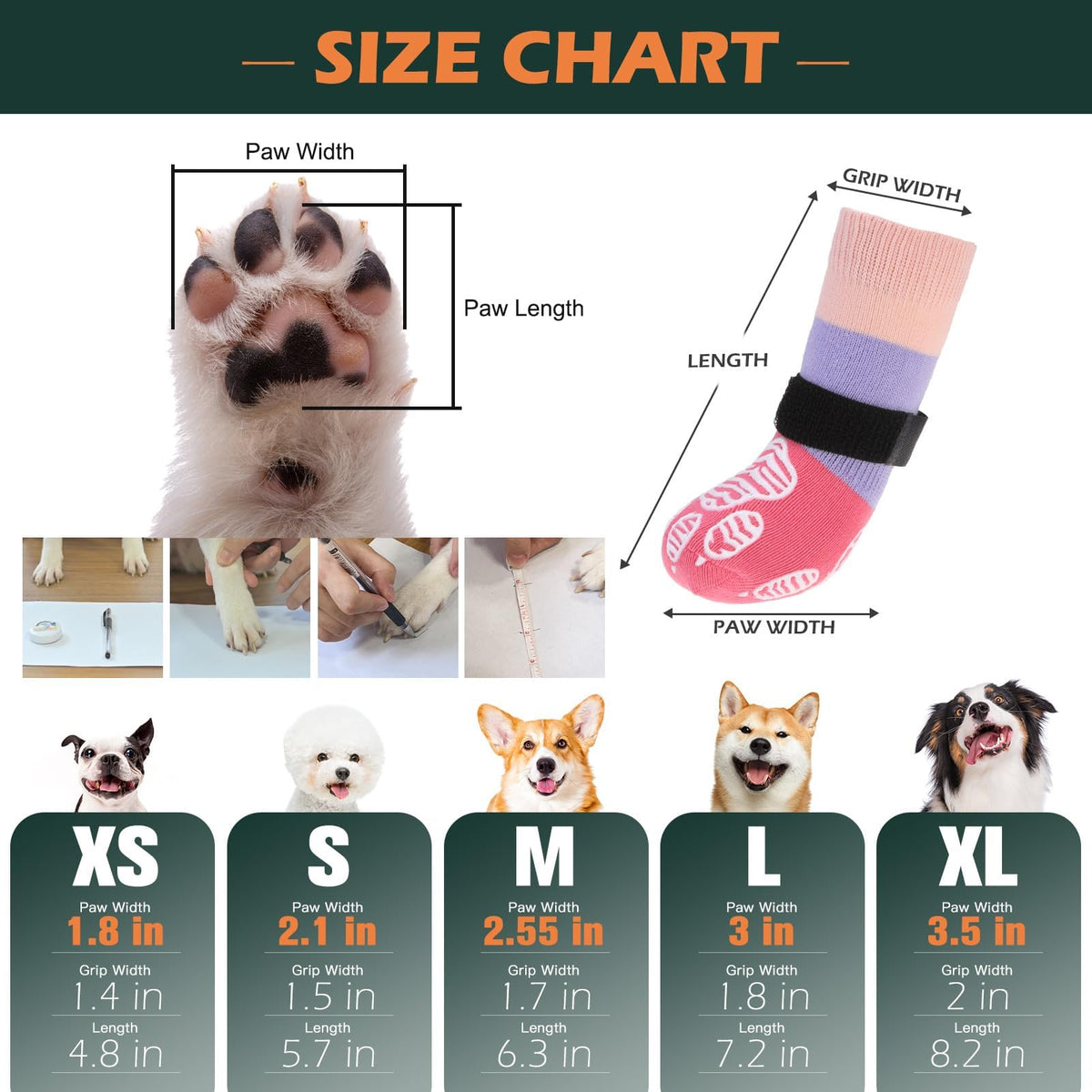 Anti Slip Dog Socks to Prevent Licking Paws