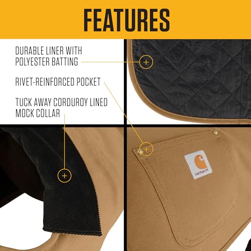 Firm Duck Insulated Dog Chore Coat Carhartt Brown (Carhartt Brown / Medium)