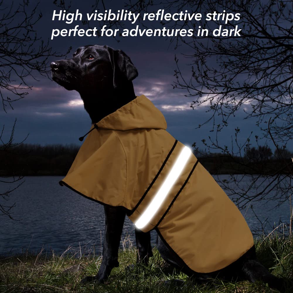 Reflective Dog Raincoat (Yellow / XX-Large)