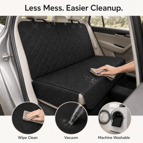 Back Seat Cover for Dogs (Split Bench / Large (56" W))