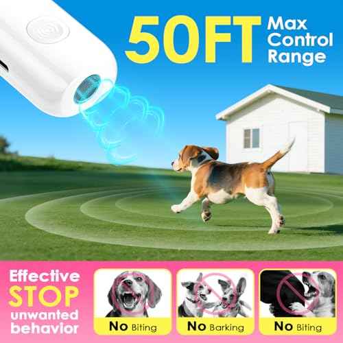 Mini ultrasonic dog bark deterrent device (off-white)