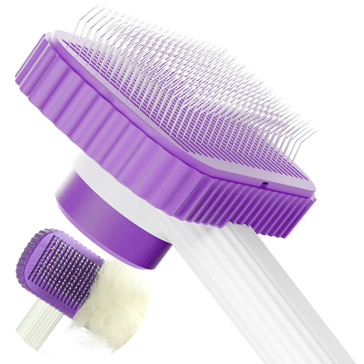 Cat brush Cat Brush for Long or Short Haired Cats (Purple)