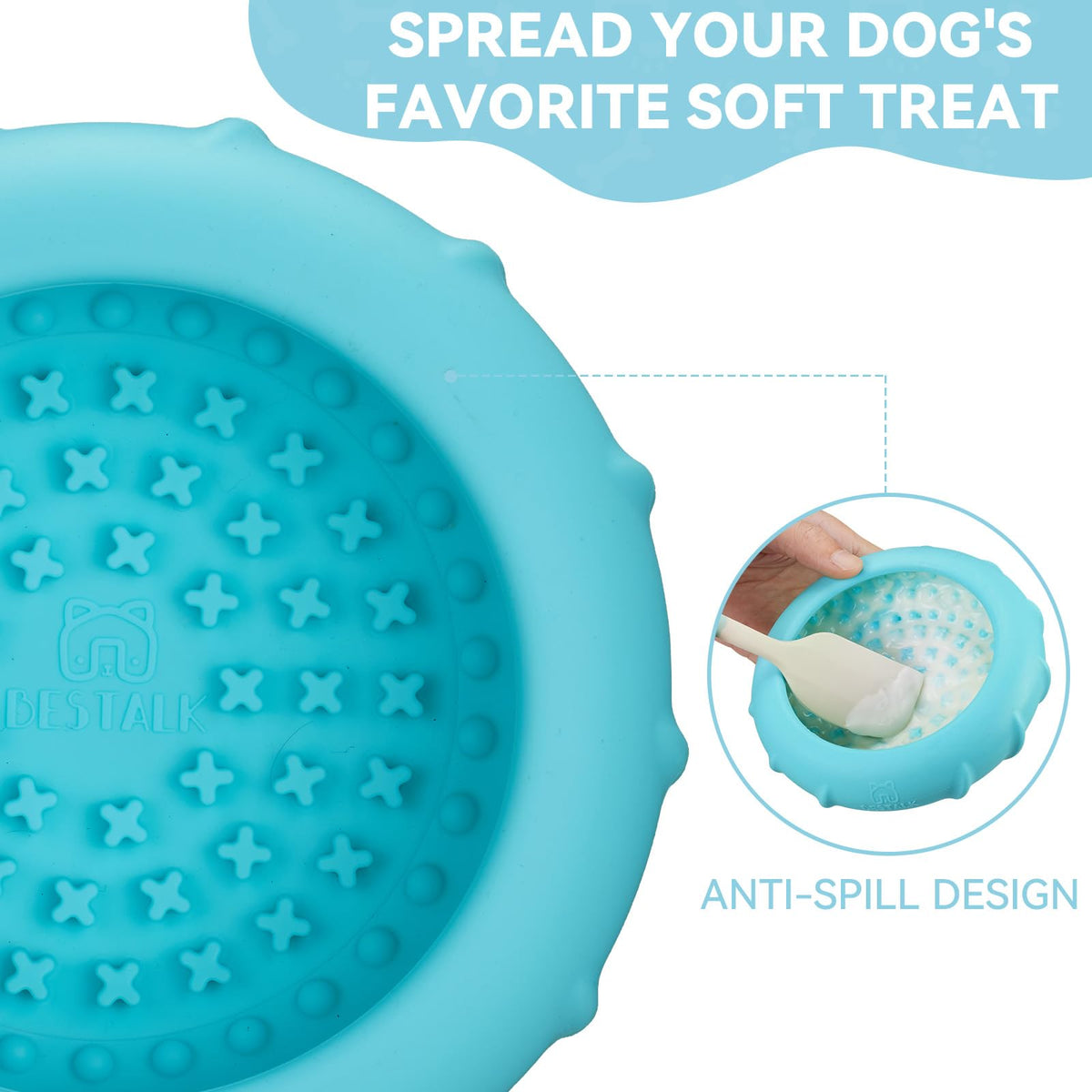 Dog Lick Bowl (Large / Teal)